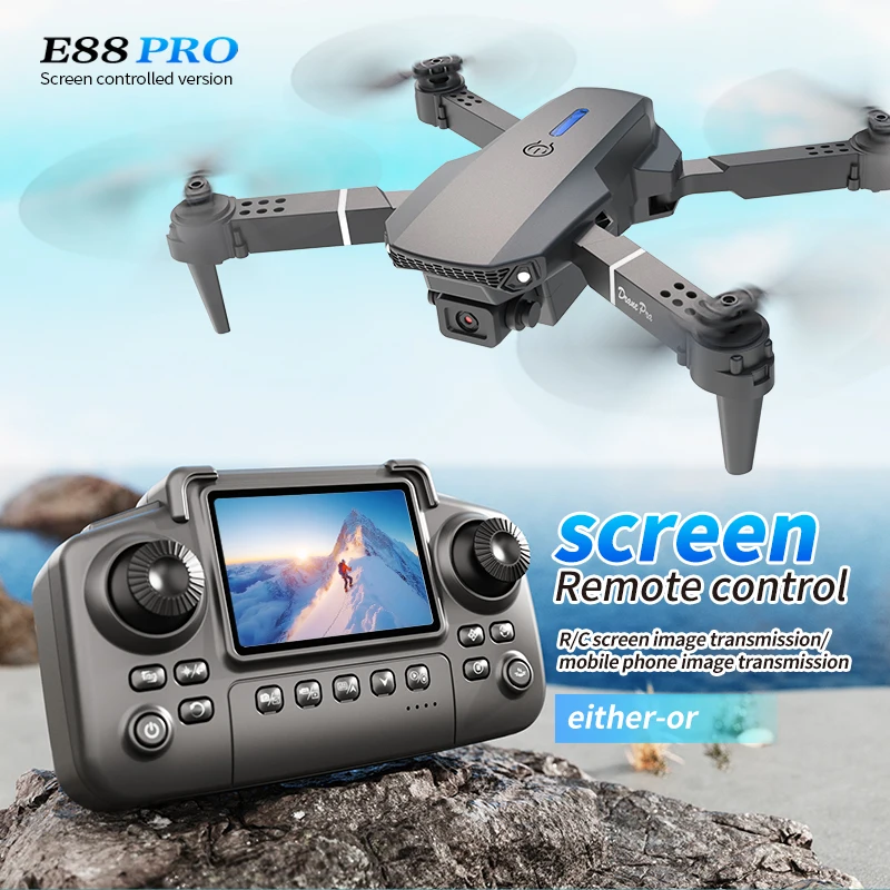 Drone Rc Land - Professional E88 PRO Drone with Screen