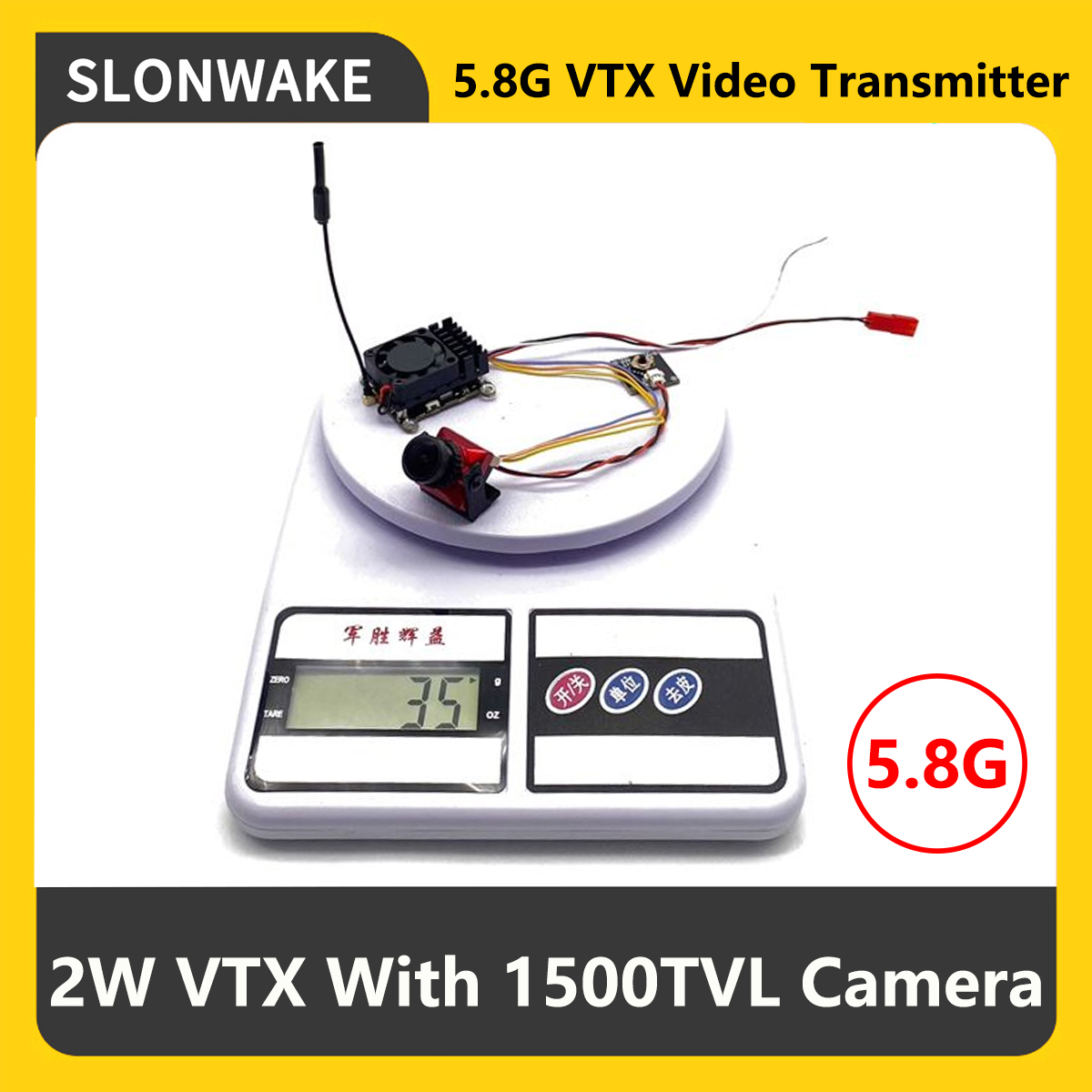 Drone Rc Transmitter And Receiver - SLONWAKE 5.8G 2000mW FPV VTX Transmitter