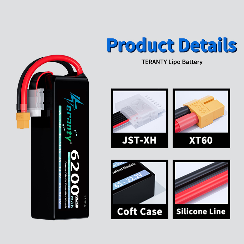 TERANTY 6S 6200mAh Lipo Batter - огляд і ціна Drone Rc Land