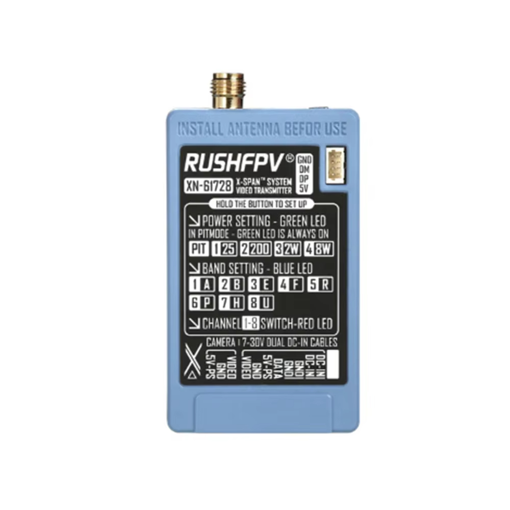 RUSHFPV 6.1‑7.2G 8W X61728 VTX - огляд і ціна Drone Rc Transmitter And Receiver