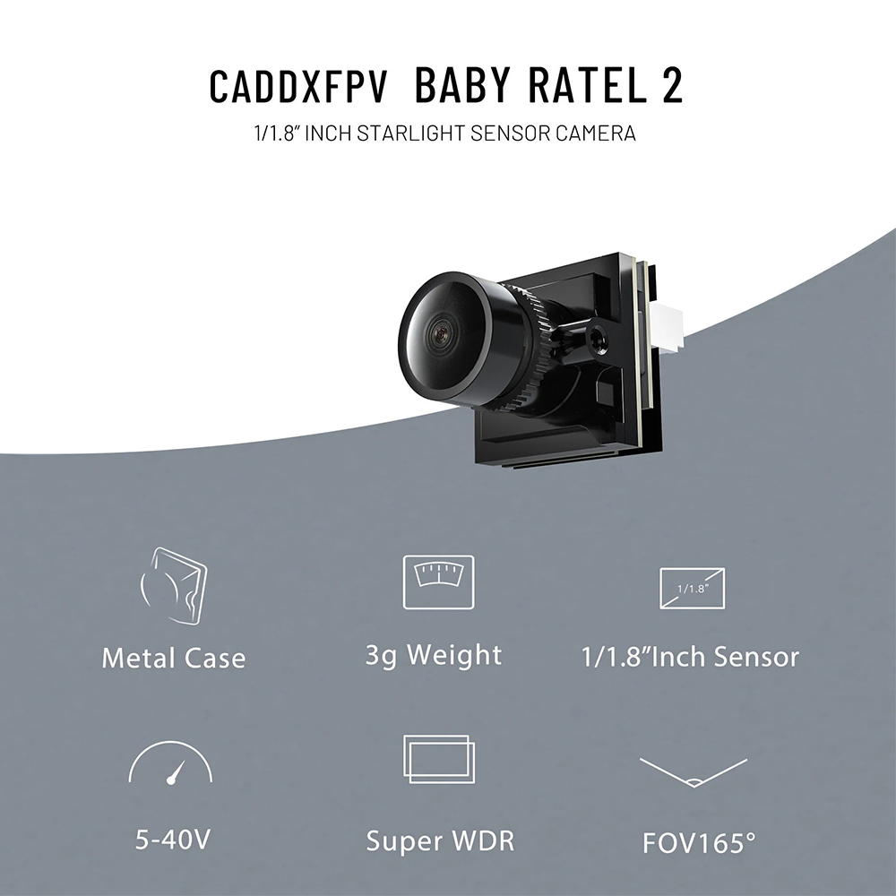 CADDX Micro FPV Camera Ratel 2 - огляд і ціна Drone Rc With Camera