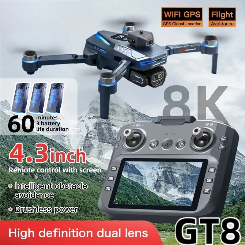 Original GT8 Drone 8K Professi - огляд і ціна Drone Gt8 Rc