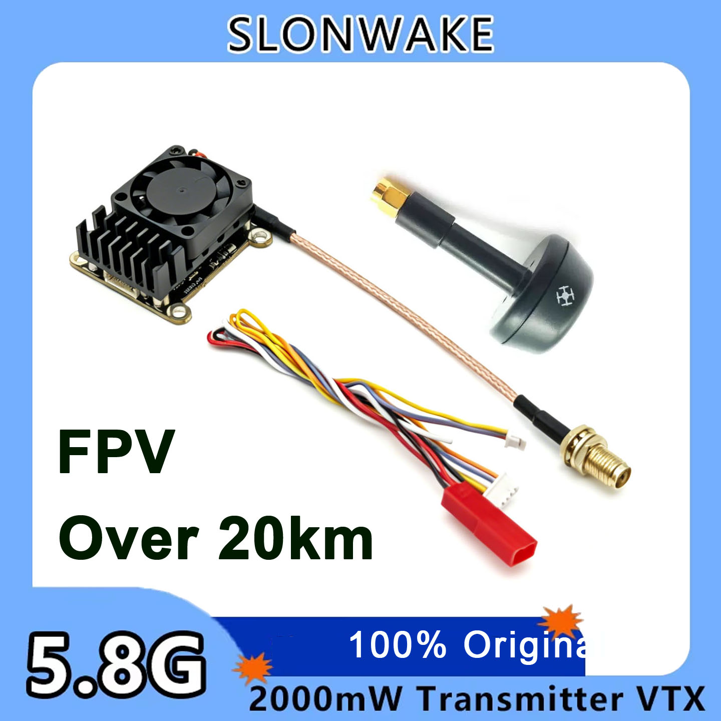 New upgrade 5.8Ghz 2W adjustab - огляд і ціна Vtx Video Transmitter
