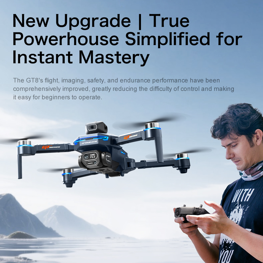 Original GT8 drone 8K HD dual  - огляд і ціна Drone Gt8 Rc
