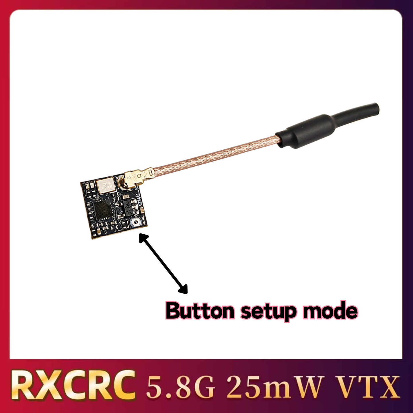 RXCRC 5.8GHz 48CH FPV 25mW Ana - огляд і ціна Drone Rc Transmitter And Receiver