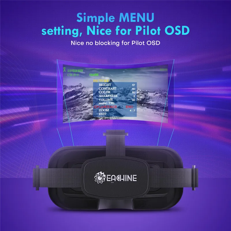 SmCpEachine EV800DM Varifocal  - огляд і ціна Fpv Goggles Headset